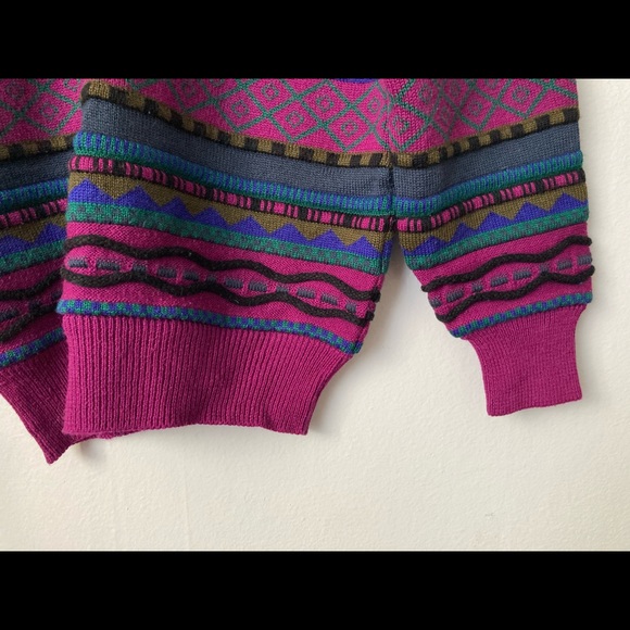 80’s Mimi Waves Wool Sweater - Picture 2 of 2